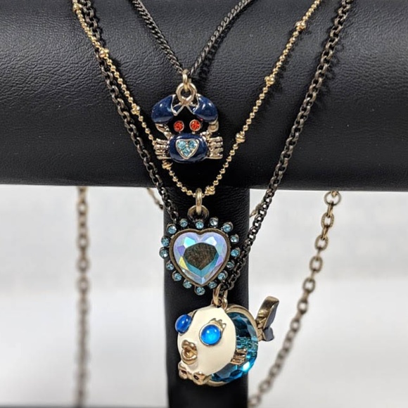 Betsey Johnson Jewelry - Betsey Johnson Fish & Crab Necklace Betsey Johnson Jewelry - Betsey Johnson Fish & Crab Necklace